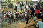 Gaza, oct 2004, The funeral of Jihad leader Bashir al-Dabbash <br><br>Jihad leader Bashir al-Dabbash and another Islamic Jihad member were killed when their car was destroyed in the huge blast<br><br>Bashir al-Dabbash is one of the most senior militants killed in Gaza since Hamas leader Abdel-Aziz al-Rantissi was assassinated in April. <br>Israel has been engaged in a week-long army operation around the Jabaliya refugee camp in northern Gaza. <br><br>